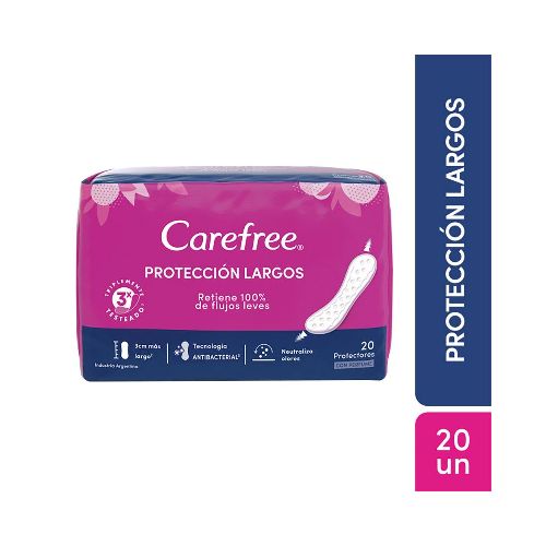 Protectores Diarios Carefree Proteccion Largos 20un - Masonline - Más Online