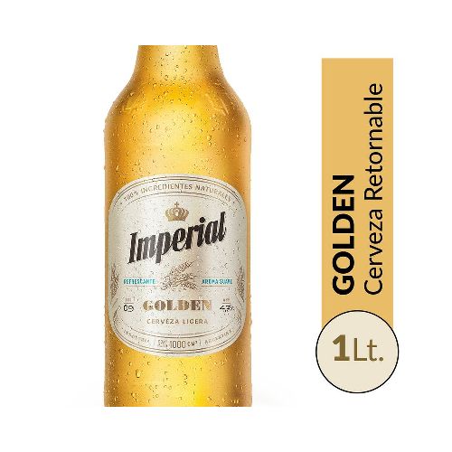 Cerveza Imperial Golden Retornable 1 L - Masonline - Más Online