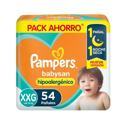 Pañales Pampers Babysan Xxg 54un - Masonline - Más Online