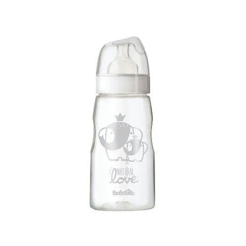 Biberón Babelito Boca Ancha Tetina Silicona 300 Ml T1 - Masonline - Más Online