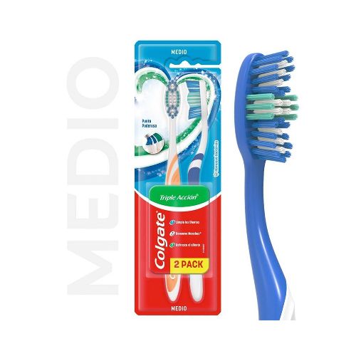 Cepillo De Dientes Colgate Triple Acción 2 U - Masonline - Más Online