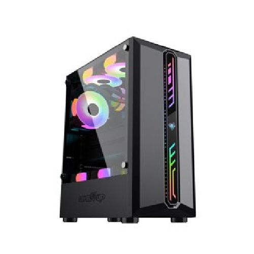 Gabinete Level Up Gabinete Gamer Cassiopeia Atx Vidrio Templado X1 Fan Rgb  