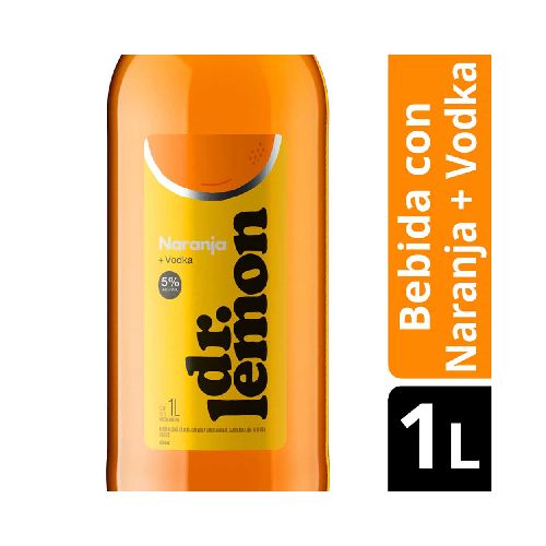 Aperitivo Dr. Lemon Con Vodka Naranja 1 L - Supermercados VEA - Estás Ahorrando Bien