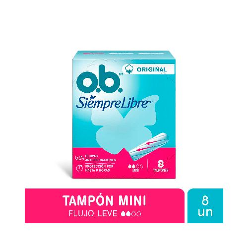 TAMPONES OB SIEMPRE LIBRE MINI X 8 UN. - Supermercados VEA - Estás Ahorrando Bien