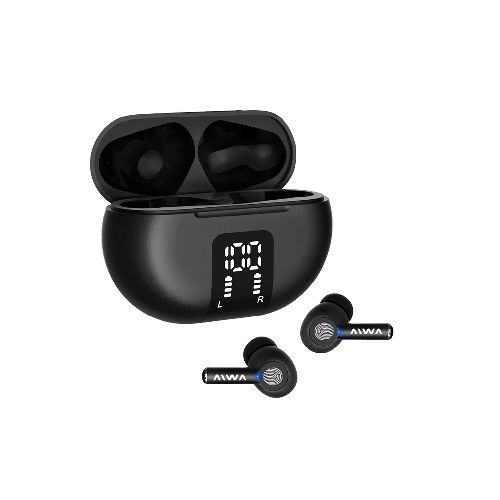 Auriculares Inalámbricos AIWA In Ear Negro True Wireless TWA-100N - Monumental Hogar