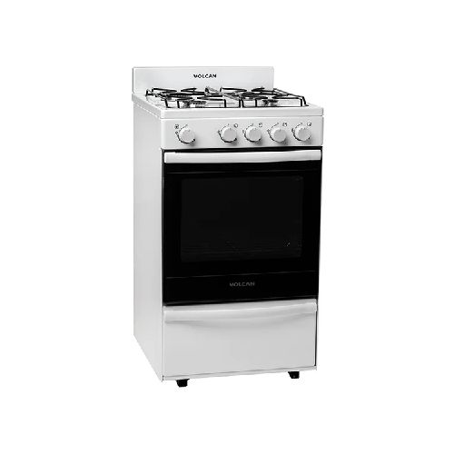 Cocina VOLCAN 87144V 50 CM 4 Hornallas Blanca - Monumental Hogar