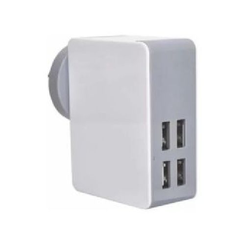 Cargador Ultra Rápido Kanji X4 Puertos Usb 5a-220v