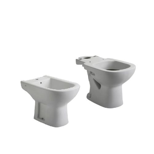 Combo Ferrum Bari Inodoro Largo con Bidet 1 Agujero - Unimax