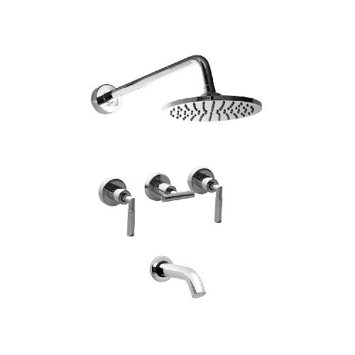 Grifería de Ducha y Bañera Vasser Cyrano Lever Cromo 13/1041L - Unimax