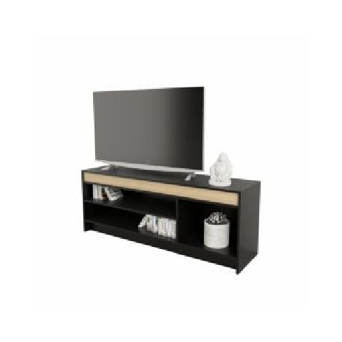 TABLES *1150-CNO MESA TV 1.35 MT ABIERTA NEGRO/OLMO