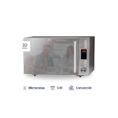 MICROONDAS BGH SILVER/GRILL/CONVECTOR B330DS9