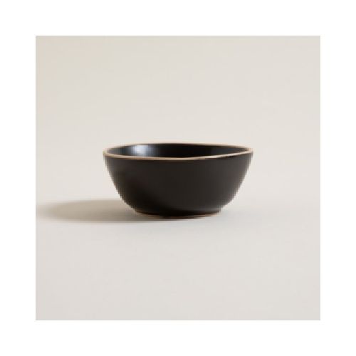 BOWL MONASTIR NEGRO CON BORDE NATURAL 11 CM MISHKA (511343)