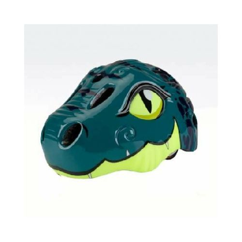 Casco infantil con luces Dinosaurio verde oscuro