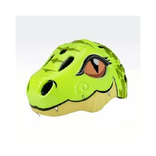 Casco infantil con luces Dinosaurio verde claro