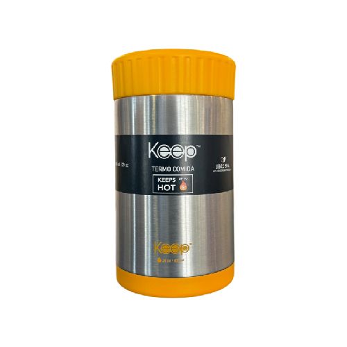 Lunchera vianda Keep termo comida 600ml Amarillo