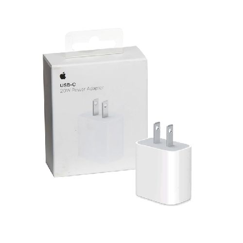 Cargador Apple 20w para iPhone o iPad adaptador de pared