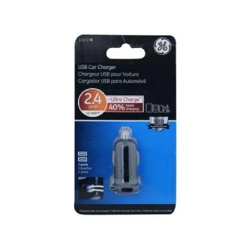 CARGADOR PARA AUTO USB 1 PUERTO G.E 13462