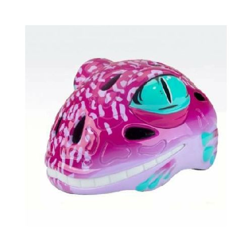 Casco infantil con luces lagarto Rosa