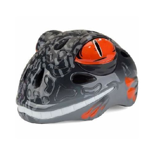 Casco infantil con luces lagarto Negro