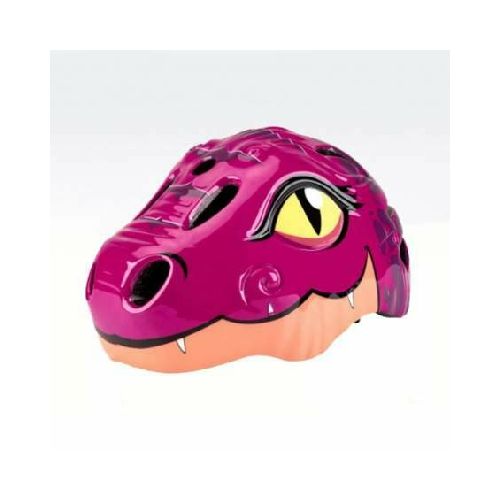 Casco infantil con luces Dinosaurio rosa