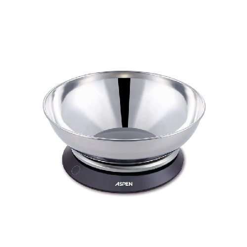 BALANZA DE COCINA DIGITAL 3KG BOWL METALICO STEEL