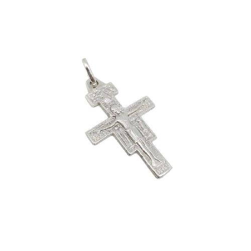 Cruz de San Damián y San Francisco De Asís - Plata 925 - 38mm + Cadena