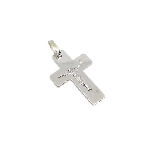 Cruz Con Cristo - Plata 925 - 28mm - Grabado sin cargo + Cadena - Cr4d