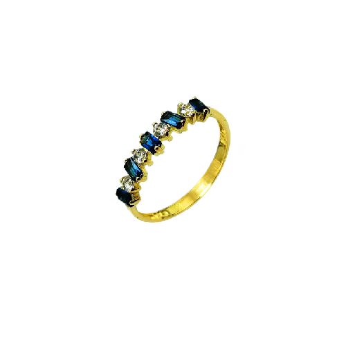 Anillo LUA 18k Gold Crystal