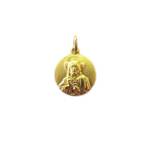 Medalla Sagrado Corazón De Jesús - Oro 18k - 2grs. 16mm