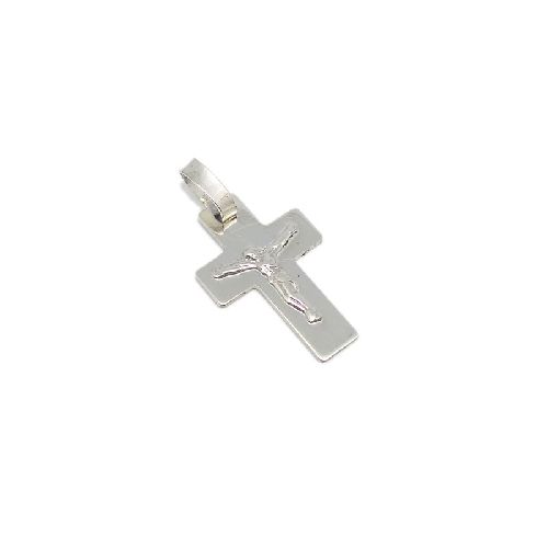 Cruz Con Cristo - Plata 925 - 20mm - Grabado sin cargo + Cadena - Cr2d