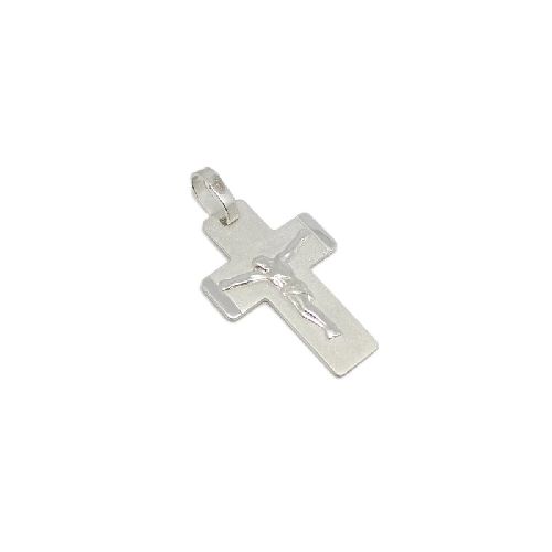 Cruz Con Cristo - Plata 925 - 24mm - Grabado sin cargo + Cadena - Cr3b