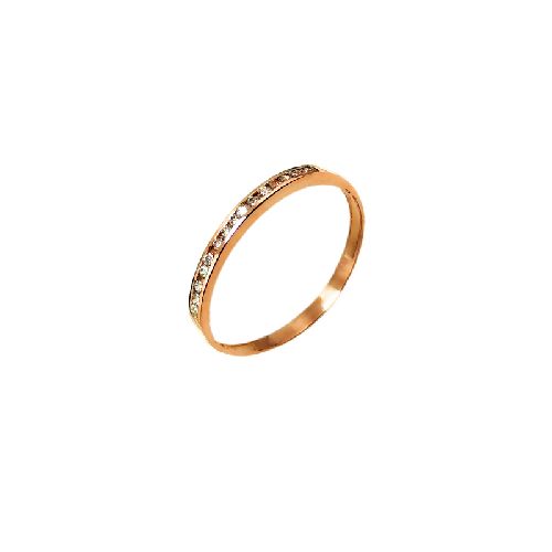 Anillo NIX 18k Rosé Crystal