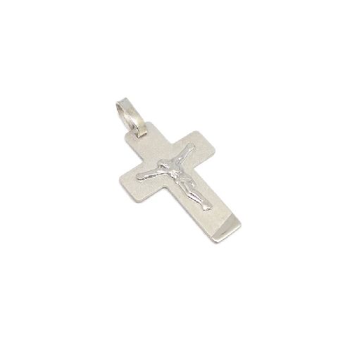 Cruz Con Cristo - Plata 925 - 28mm - Grabado sin cargo + Cadena - Cr4HC