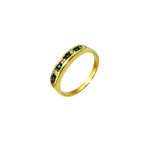 Anillo DIANA Oro 18K Gold Crystal Esmerald