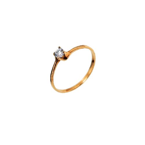 Anillo Solitario GAIA 18K ROSÉ