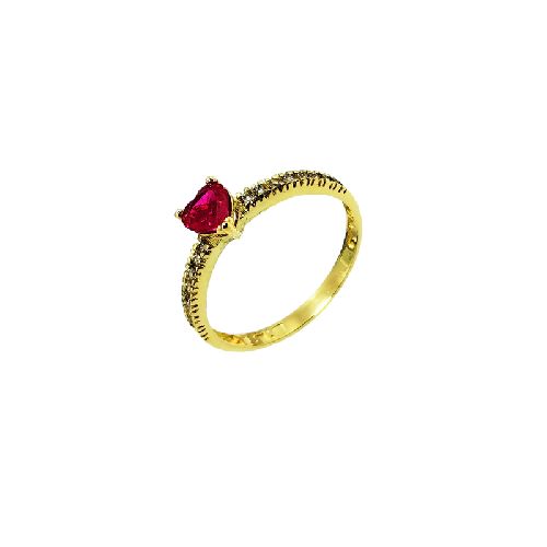 Anillo Solitario BASTET SIAM 18K