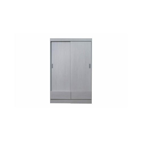 Placard Tana Eco 2 Puertas Corredizas y 2 Cajones - Fresno Blanco