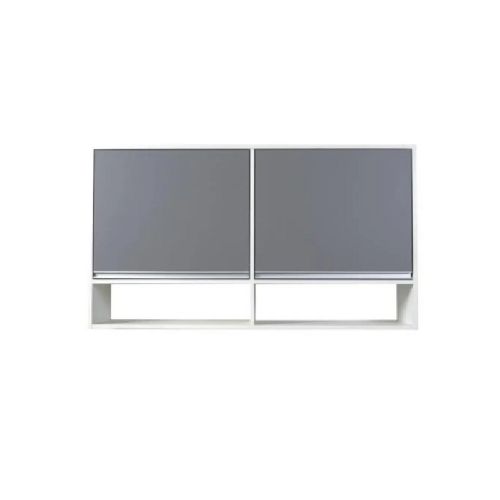 Alacena Sorrento 2 Puertas - 110x32,3x67,50 - Cascina/Gris