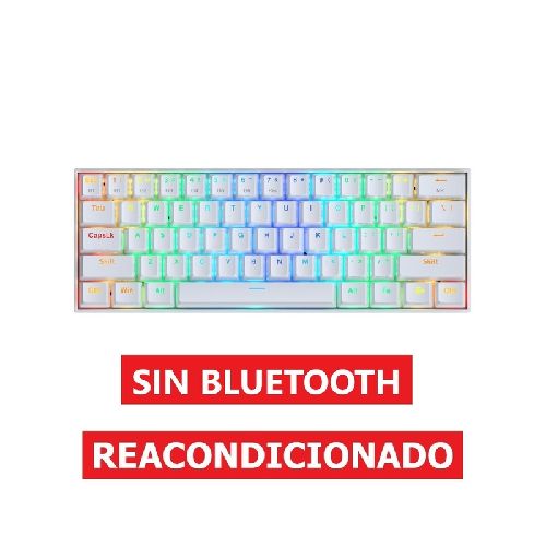 Teclado Gamer Bluetooth Redragon Draconic K530 Blanco Con Cable Sin Bluetooth - Reacondicionado