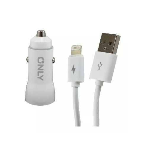 Cargador Auto Only Celular 3.1a Usb X2 + Cable Para iPhone