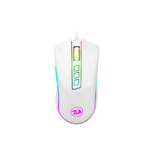 Mouse Gamer Redragon Cobra M711-w White 10000dpi Rgb Usb Pc