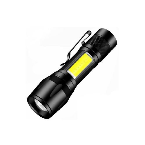 Linterna Mini Tactica Led Cob Recargable Por Usb Con Zoom