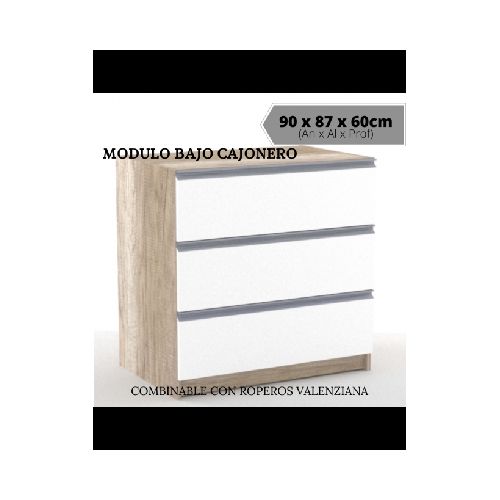 Modulo bajo Cajonero - Frente Blanco