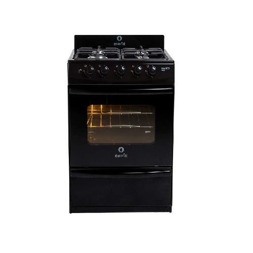 COCINA ESCORIAL MASTER STYLE NEGRA 56cm 4H MULTIGAS