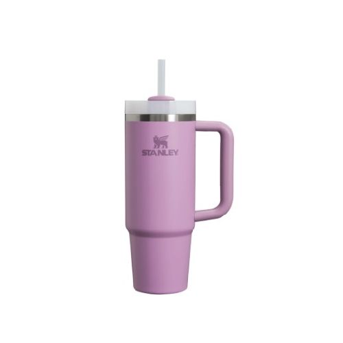 Vaso térmico 887 ml. STANLEY QUENCHER LILAC. Con bombilla. Acero inoxidable