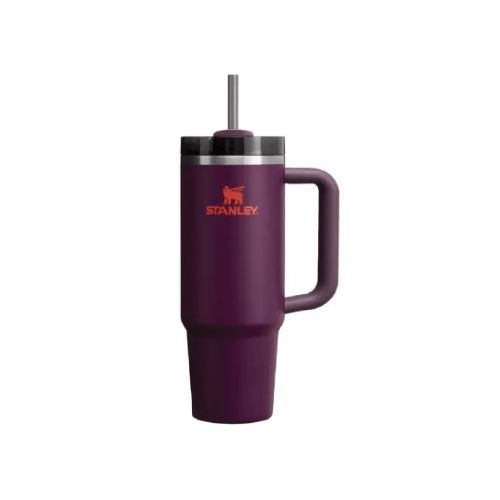 Vaso térmico 887 ml. STANLEY QUENCHER PLUM. Con bombilla. Acero inoxidable