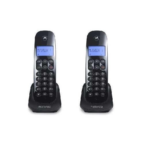 Teléfono inalámbrico 2 bases MOTOROLA M700-2 DUO DECT 6.0. Negro. ID