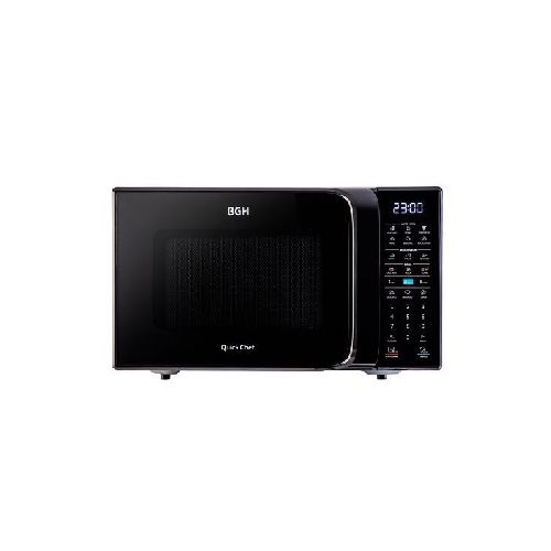 Microondas 28 lts. BGH B228DN20 DIGITAL ECO BLACK. Negro. Con Grill. 900W