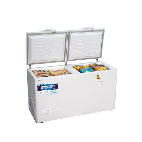 Freezer horizontal 400 lts.  BRIKET FR-4500 ST. Blanco. 2 puertas. Función dual. EE A