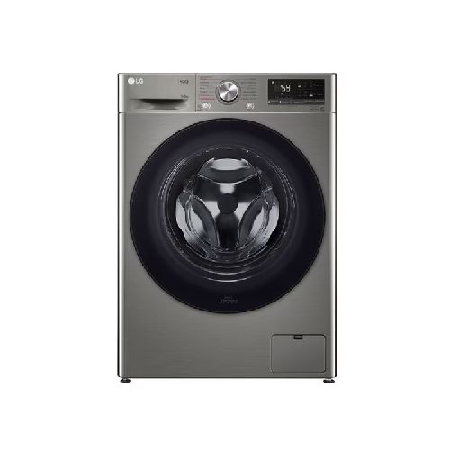 Lavasecarropas carga frontal 9 kgs. Inverter LG WD90VVC4S6 THINQ. Silver. Seca 5 kgs. 1200 RPM. EE A